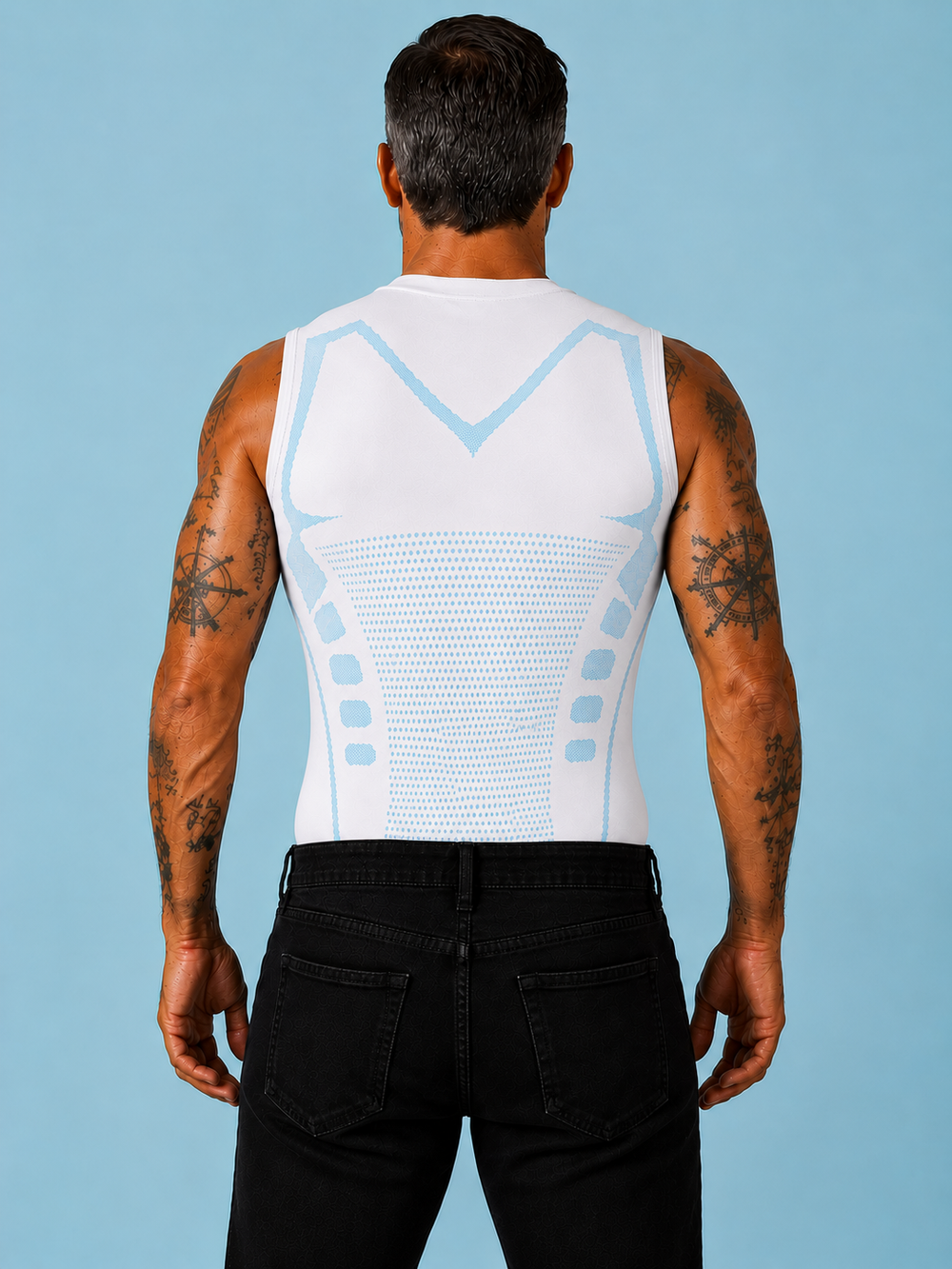 Sleepux men’s White compression t-shirt